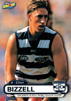 2001 ESP AFL Heroes #59 Clint Bizzell Front